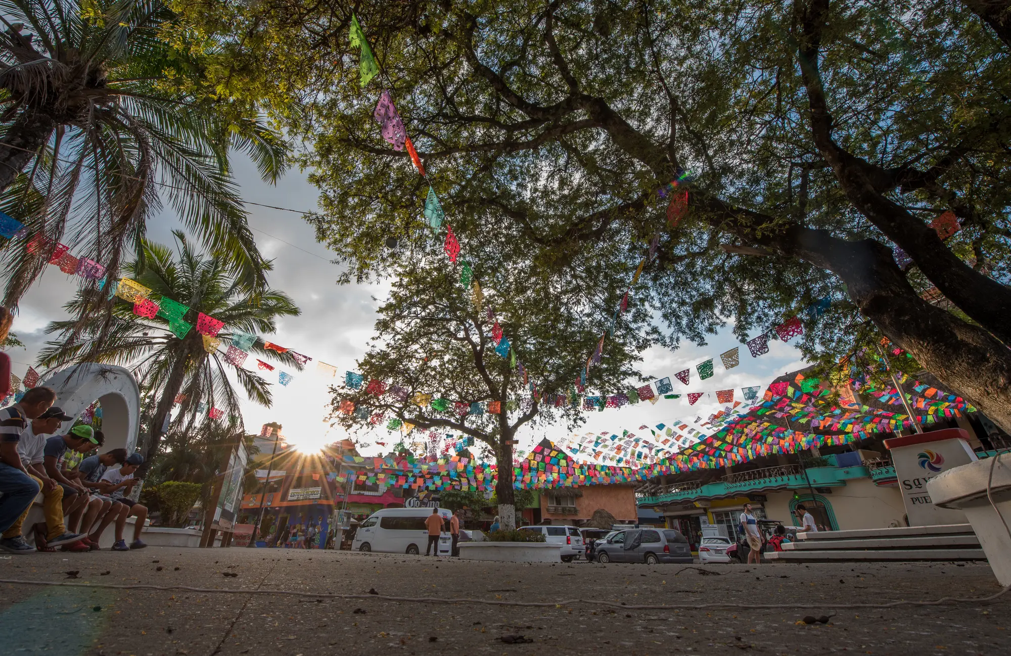 plaza principal en sayulita