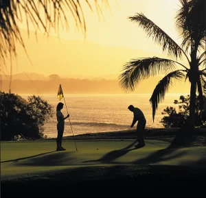 green en campo de golf