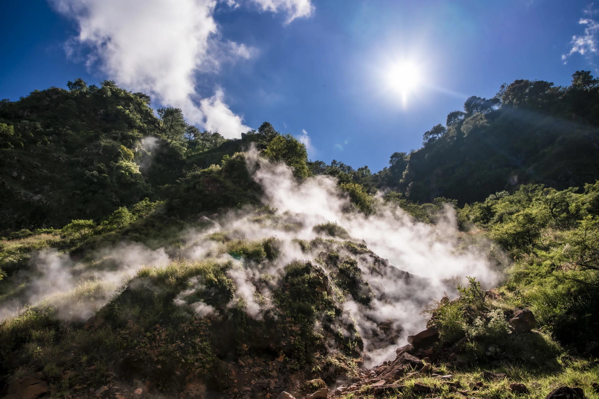 fumarolas del volcán ceboruco en jala nayarit